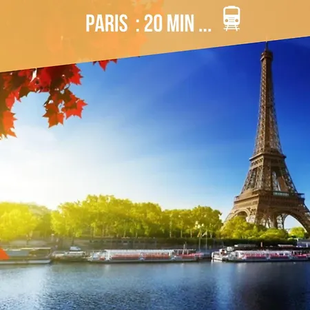L'escapade - Paris 20 Min - 25 Min - Gare 3 Min A Pied - Parking - Confortable & Moderne - Free Wifi Apartment *